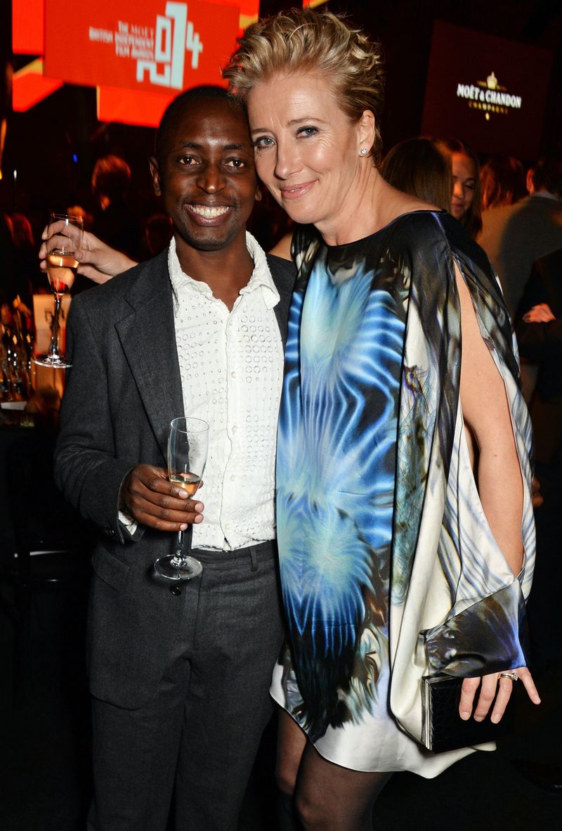 Tindyebwa Agaba Wise (L) und Emma Thompson nehmen an den Moet British Independent Film Awards 2014 im O...