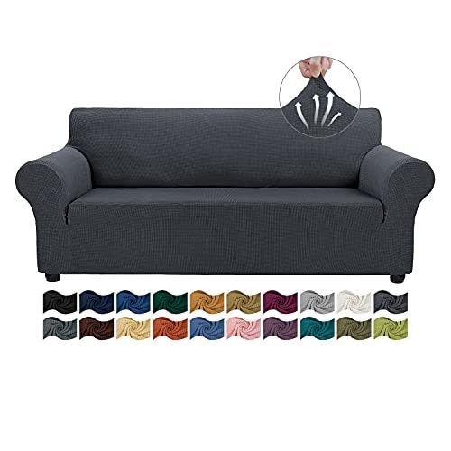 Asnomy Couchbezüge für 3-Kissen-Couch