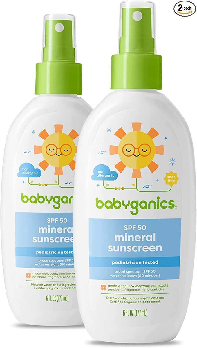 Babyganics Baby-Sonnenschutzspray (2er-Pack; LSF 50)