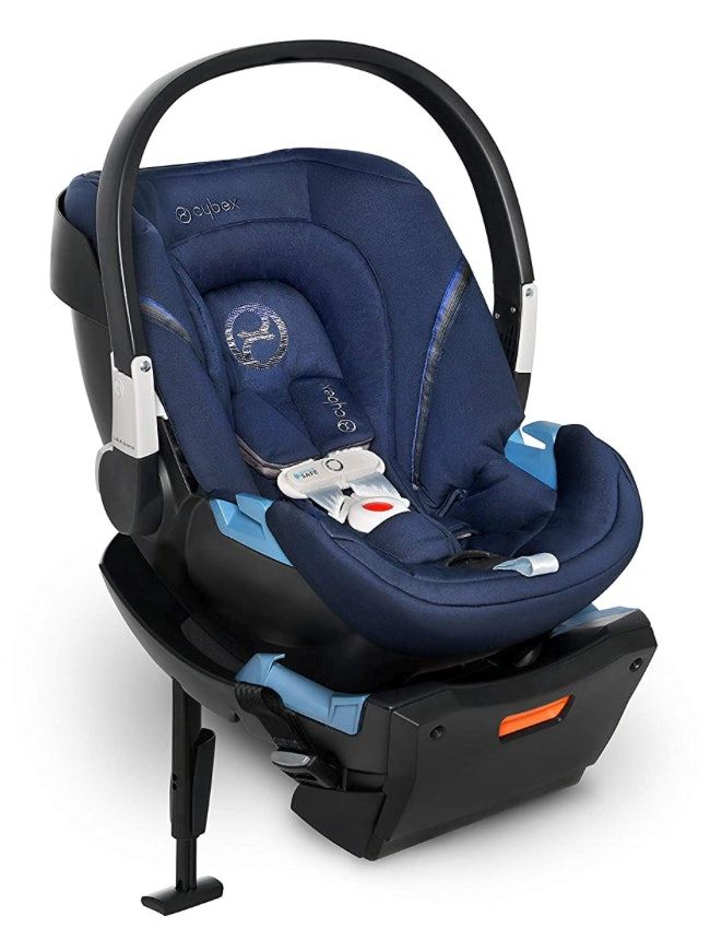 Schwarz-blaue Babyschale für Kompakt- und Kleinwagen