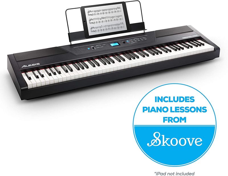Alesis Recital Pro Digitalpiano-Tastatur mit 88 Tasten