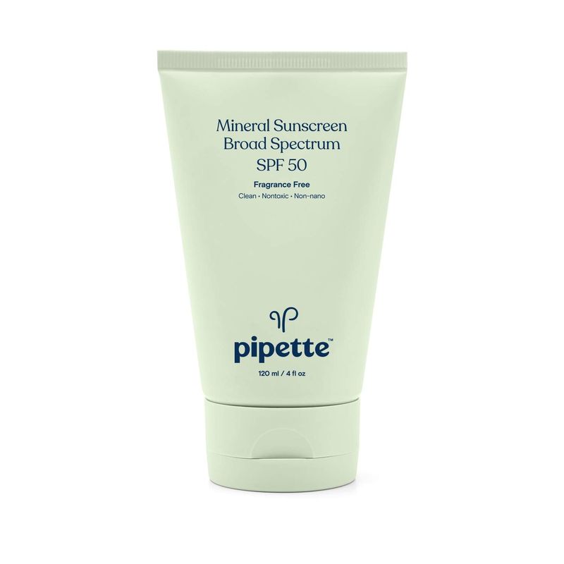 Pipette Mineral Sunscreen SPF 50 , 4 Oz.